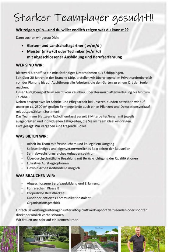 Stellenanzeige